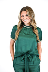 Sloane Blouse | Emerald