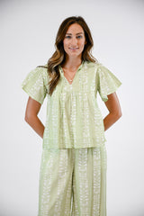 Catalina Blouse | Botanical Vine