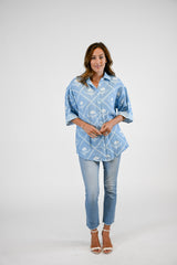 Emory Blouse | Periwinkle Bloom