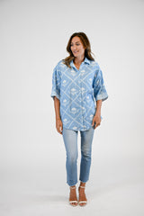 Emory Blouse | Periwinkle Bloom