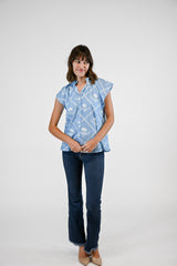 Bays Blouse | Perwinkle Bloom