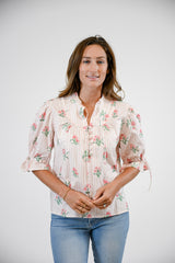 Mia Blouse | Garden Stripes