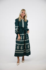 Phoebe | Indigo Paisley