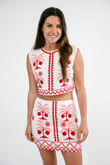 Maura Mini Skirt | Coral Grove