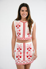 Maura Mini Skirt | Coral Grove