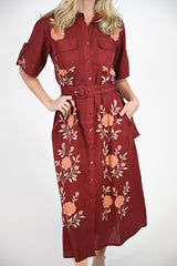 Penelope Maxi | Garnet Petal