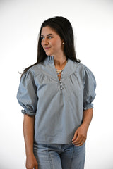 Ellie Blouse | Blue Fog