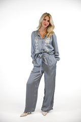 Kennedy Blouse | Pearl Blue