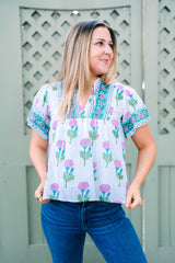 Catalina Blouse | Passion Flower