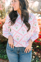 Gracie Blouse | Petal Lattice