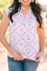 Bays Blouse | Petal Lattice