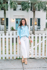 Emory Blouse | Periwinkle Bloom