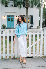 Emory Blouse | Periwinkle Bloom