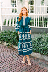 Phoebe | Indigo Paisley