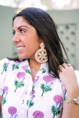 Palm Sapphire Earring