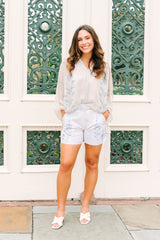 Ciella Blouse | Frosted Lily