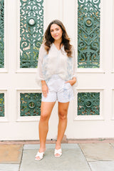 Ciella Blouse | Frosted Lily