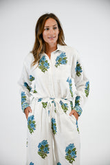 Millie Blouse | Blue Hydrangea