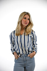 Ivie Blouse | Harbor Stripe