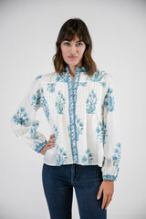 Daisy Blouse | Azure Bloom