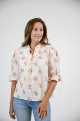 Mia Blouse | Garden Stripes