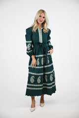 Phoebe | Indigo Paisley