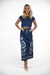 Daphne Skirt | Glacier Petal