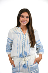 Aislinn Blouse | Sky Drift