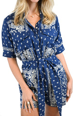Harper Romper | Cobalt