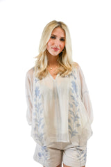 Ciella Blouse | Frosted Lily