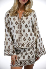 Sofia Blouse | Ivory Bloom