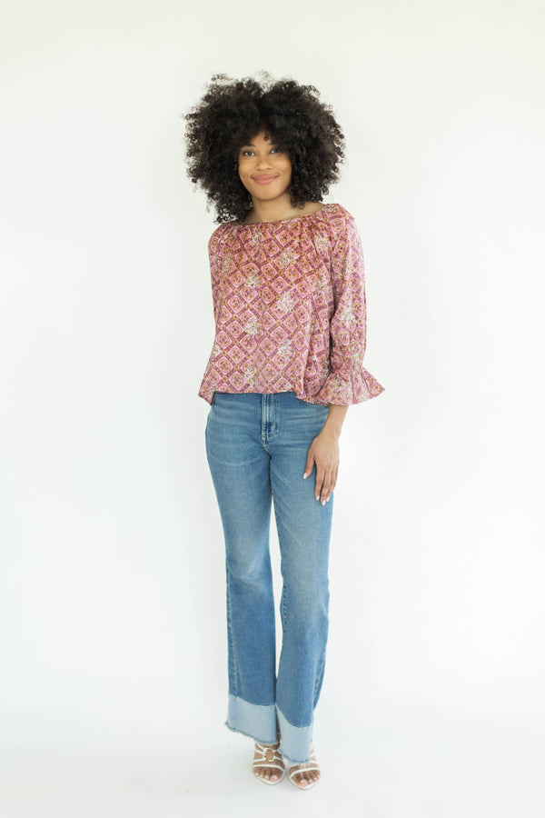 Calla Blouse | Burnished Rose