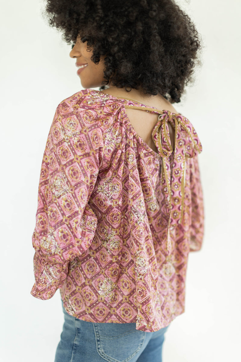 Calla Blouse | Burnished Rose