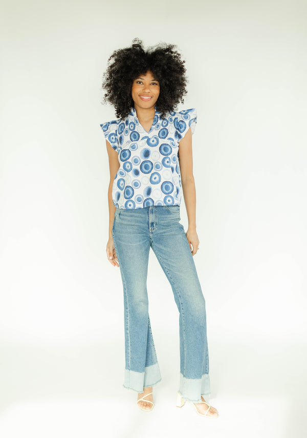 Layla Blouse | Wedgewood