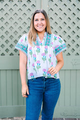 Catalina Blouse | Passion Flower