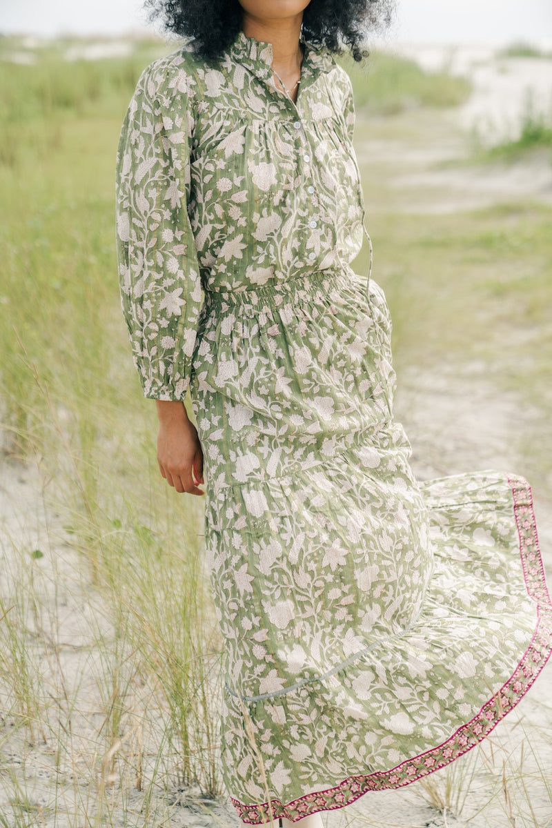 Olive Blouse | Dried Moss