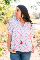 Middleton Blouse | Petal Lattice