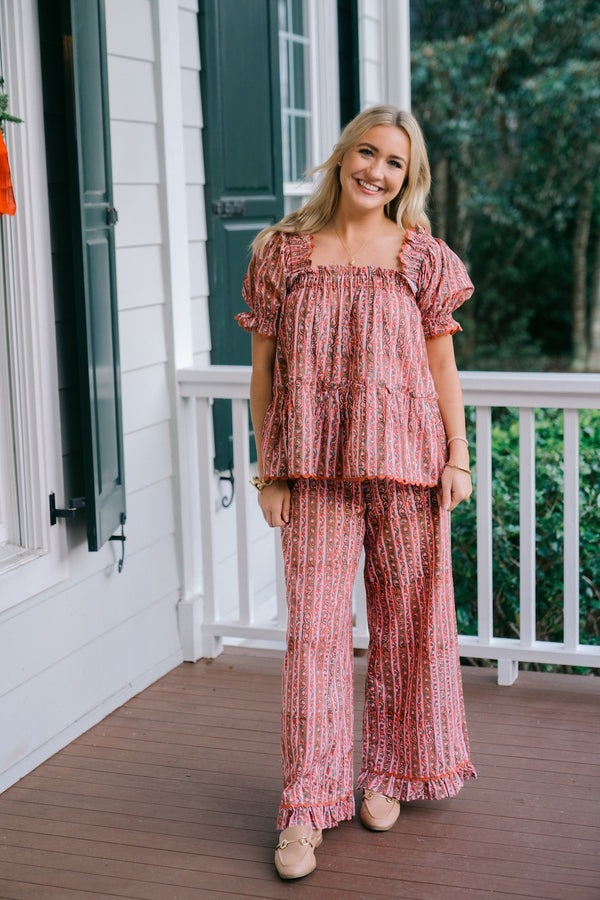 Morgan PJ Set | Cranberry