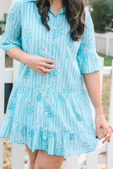 Sullivan Swing | Bluebell Stripe