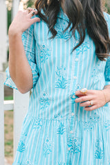 Sullivan Swing | Bluebell Stripe