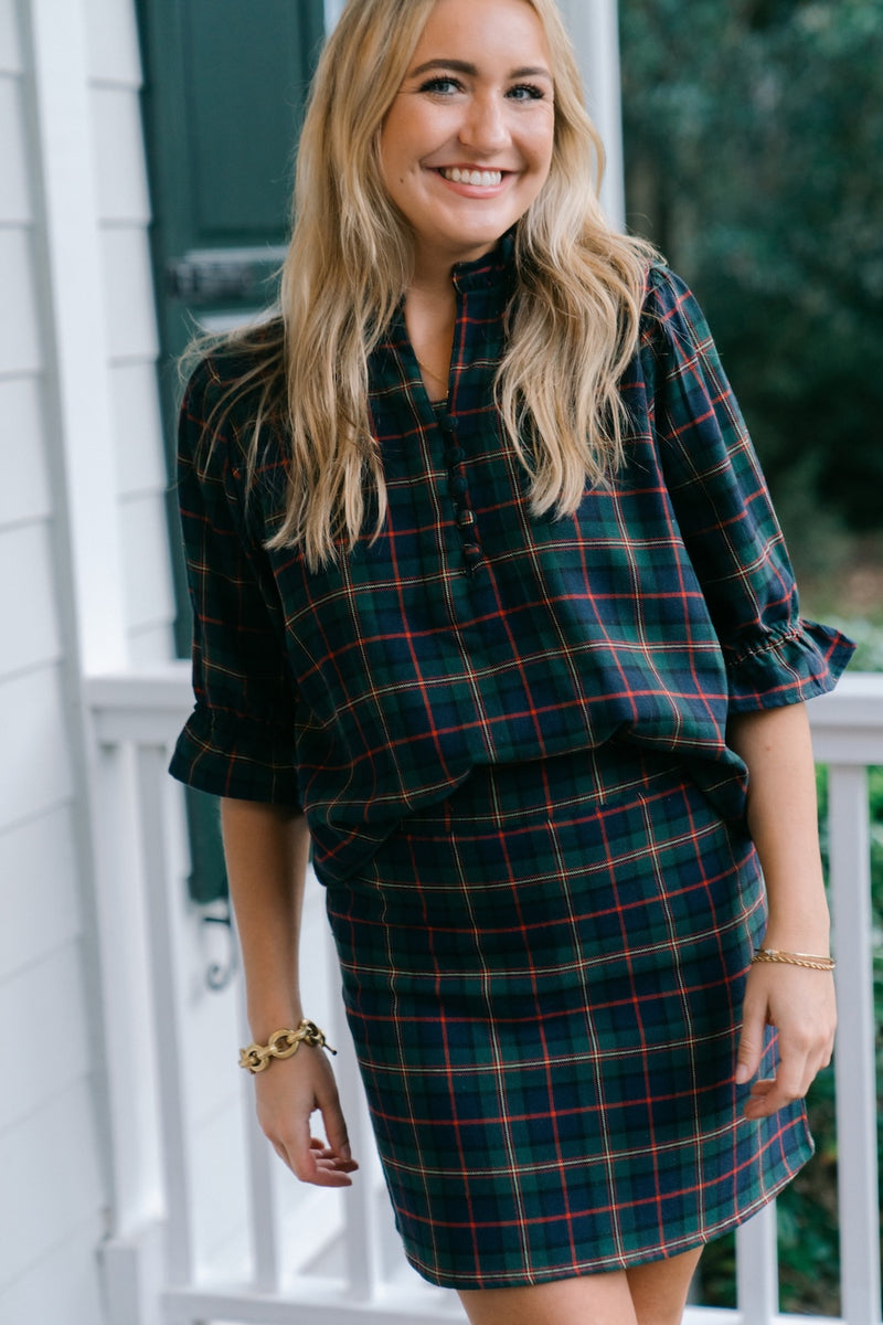 Sophie Blouse | Evergreen Twill