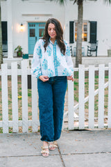 Daisy Blouse | Azure Bloom