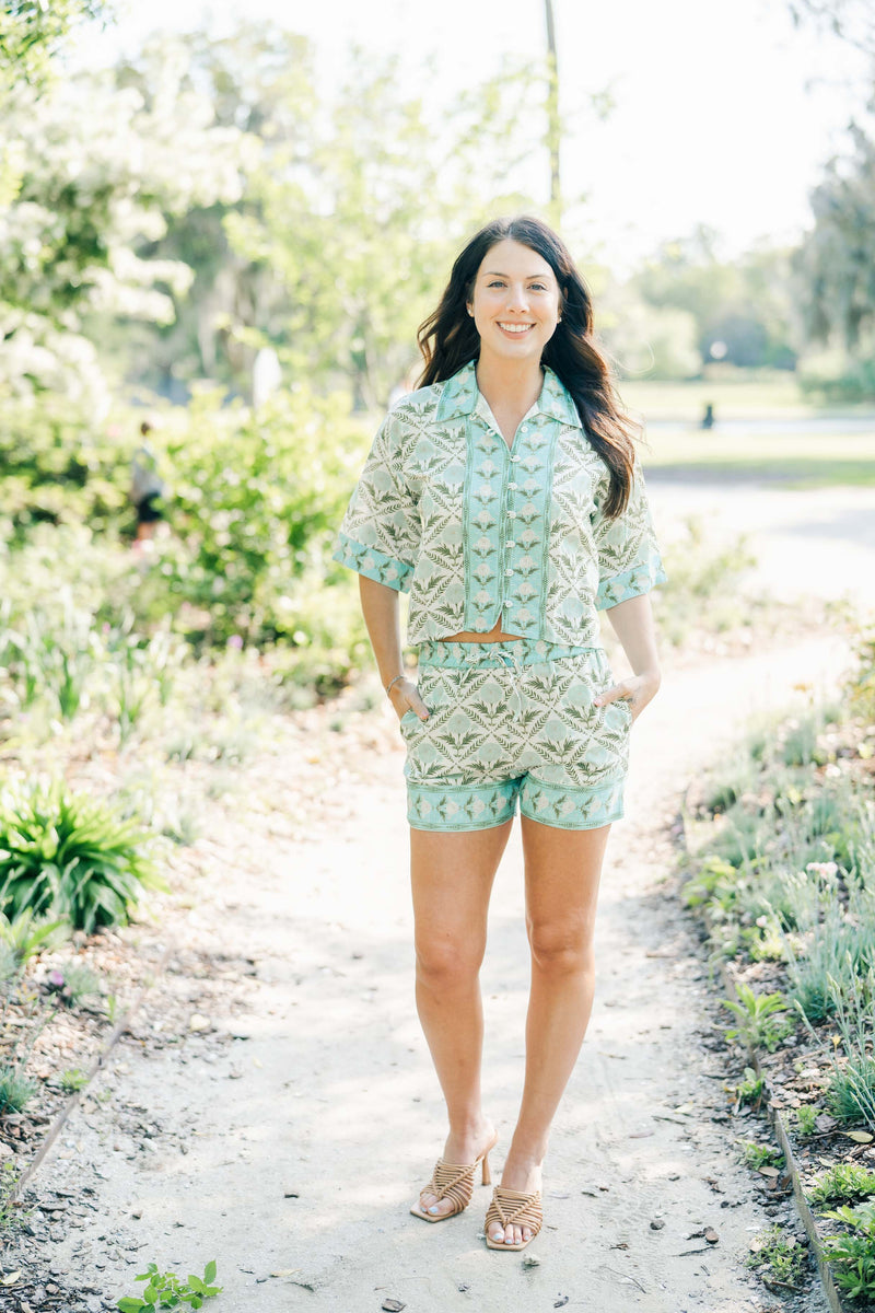 Evalie Short | Garden Lattice