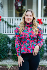 Lucie Blouse | Poinsettia