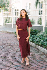 Nova Skirt | Merlot