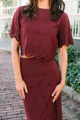 Nova Blouse | Merlot
