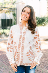 Casey Blouse | Ivory Canopy