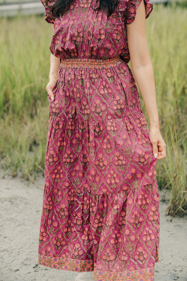 Oliver Skirt | Cranberry