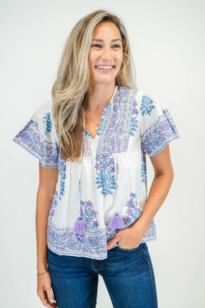 Catalina Blouse | Amethyst