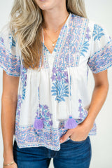 Catalina Blouse | Amethyst